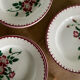Set of 5 old flat plates Epernay Sarreguemines Digoin