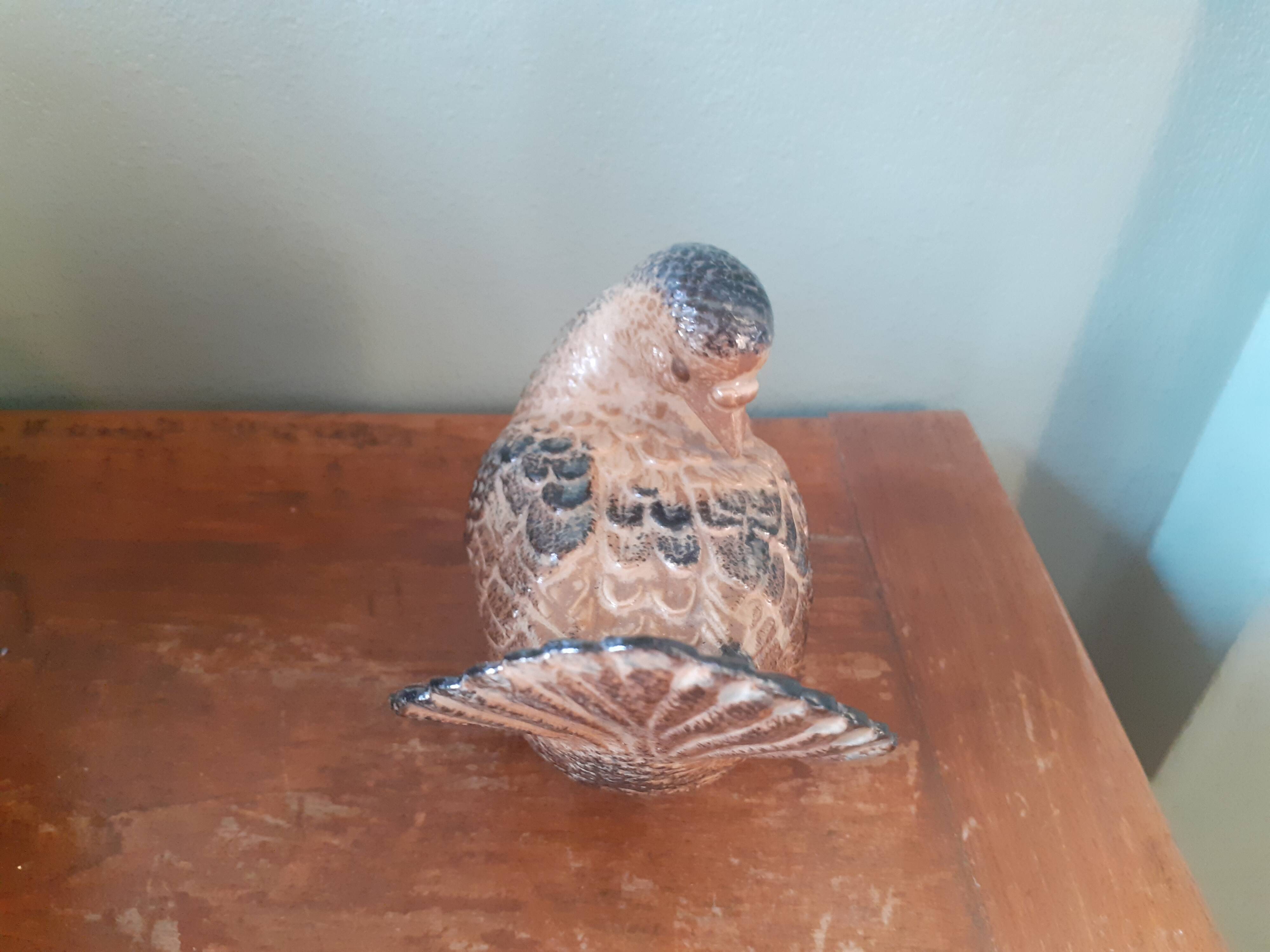 Oiseau vintage en céramique
