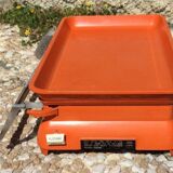 Orange household slider scale terraillon vintage from the 70