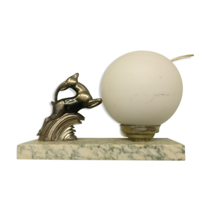 lampe art deco antelope - verre