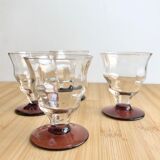 6 glasses aperitif 1930 Art Deco