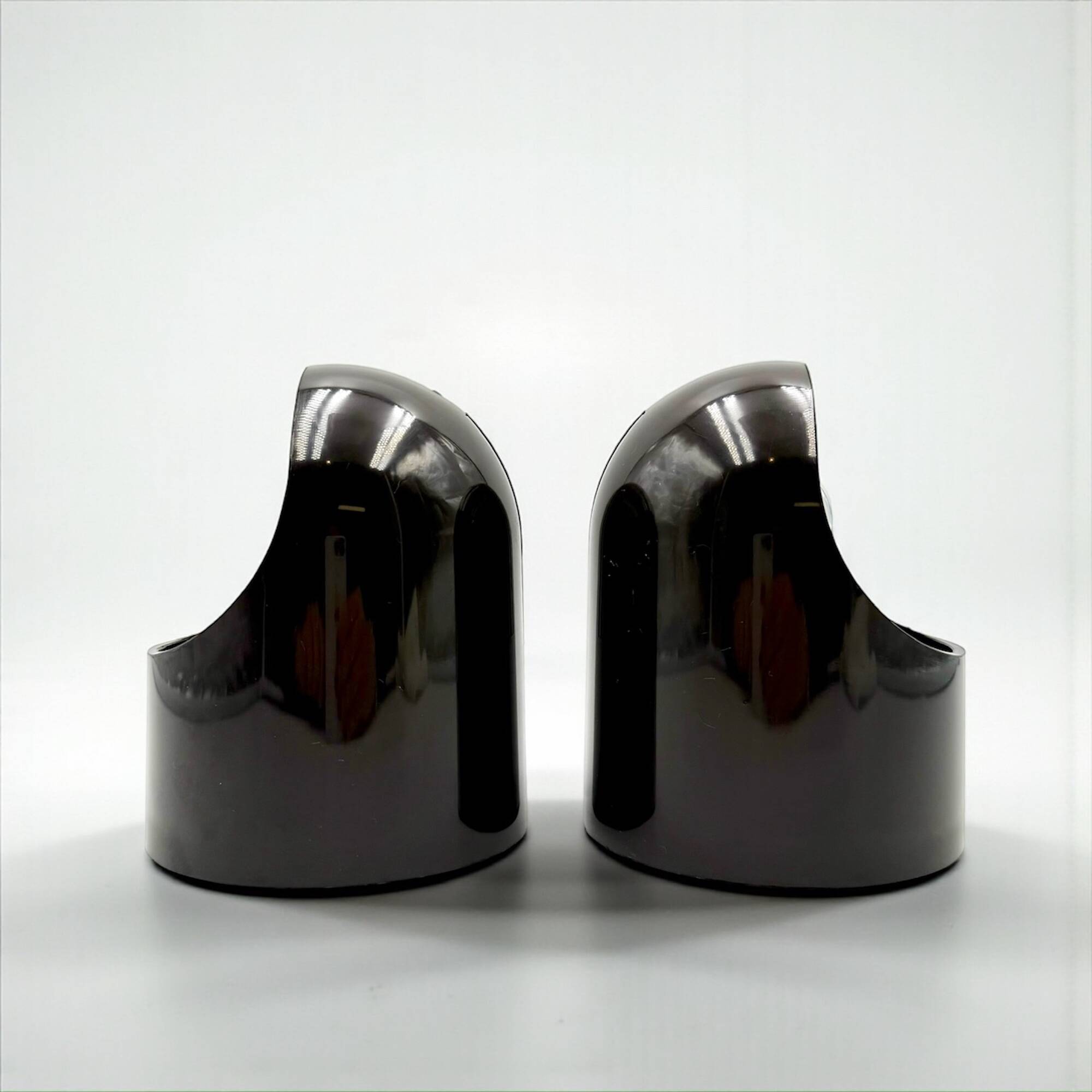 Pair of Brown Gedy Wall Lamps by Makio Hasuike 1970s Italian Design NOS