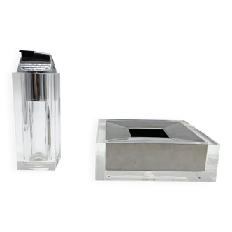 Smoking set "Fabio Manlio Ciocca" for Guzzini – Italy, 1970s