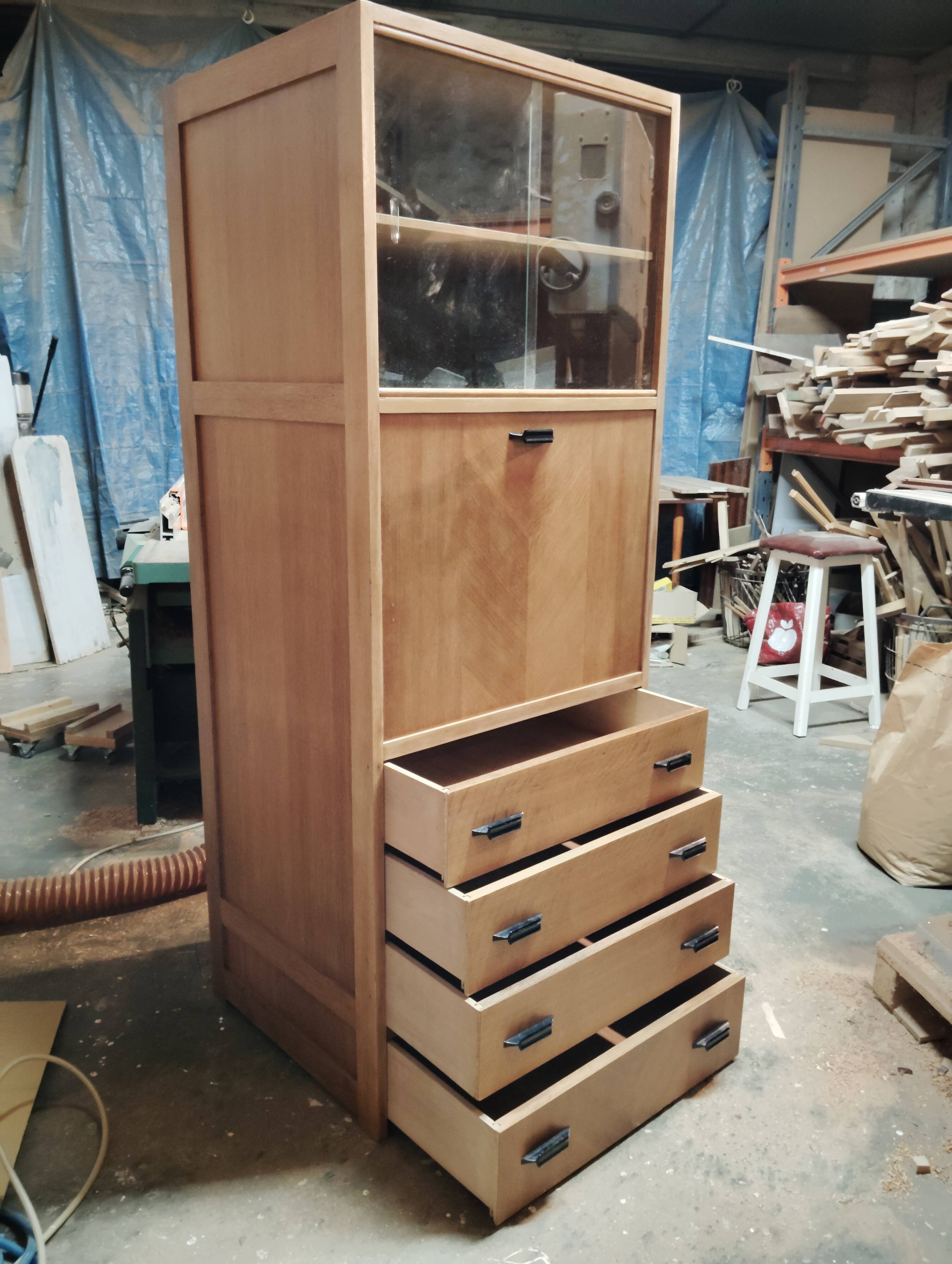 Colonne secrétaire/Vitrine/Commode  vintage