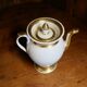 Porcelain verseuse from Paris, gold fillets, Empire period.