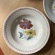 6 vintage ceramic deep plates