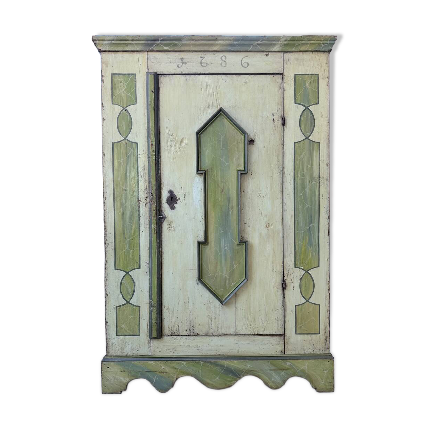 Armoire polychrome alsacienne 1800