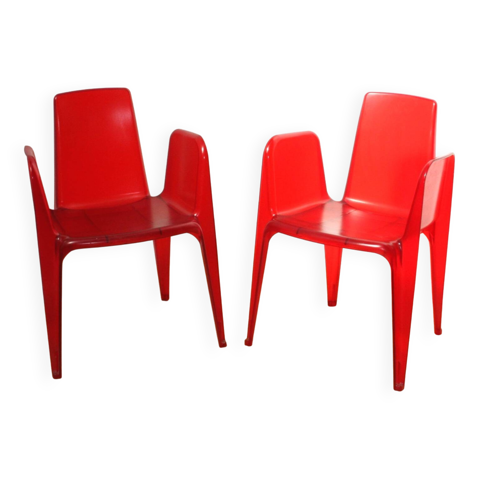 Pair of Bella Riffata chairs, Sawaya & Moroni