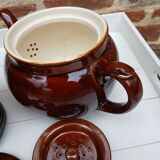 Old coffee maker with filter and 2 lids