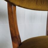 Set of two padded chamber armchairs