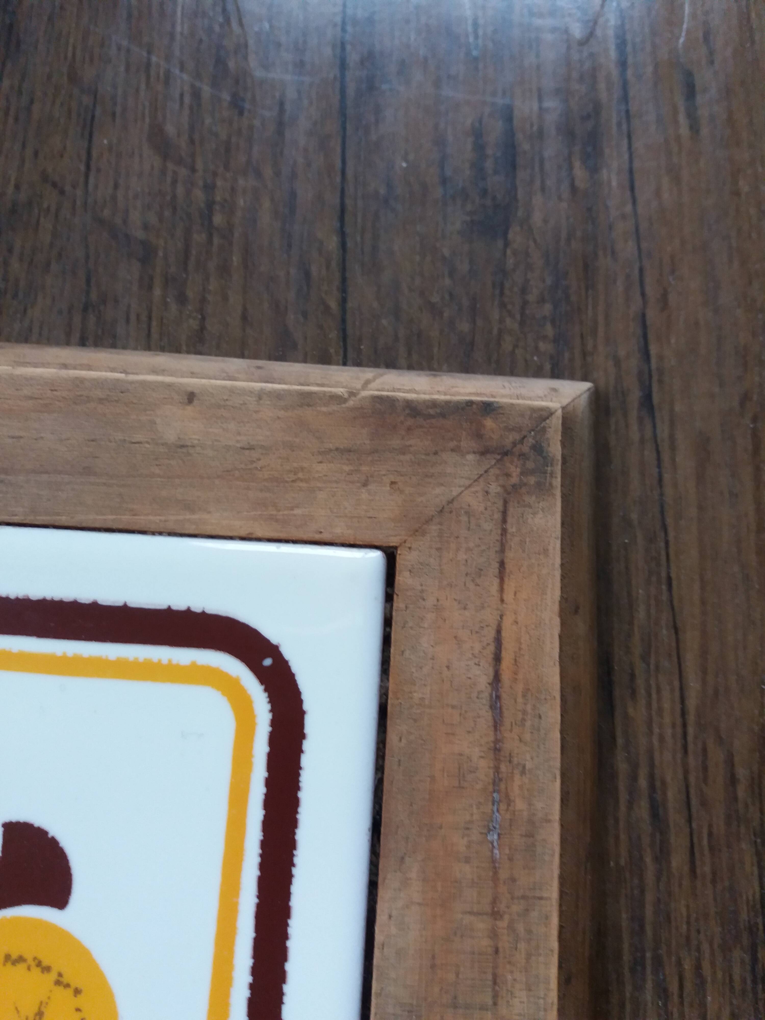 70s earthenware tile trivet