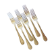 6 silver-plated forks hallmarked by the Liberty goldsmith, shell model 2106253