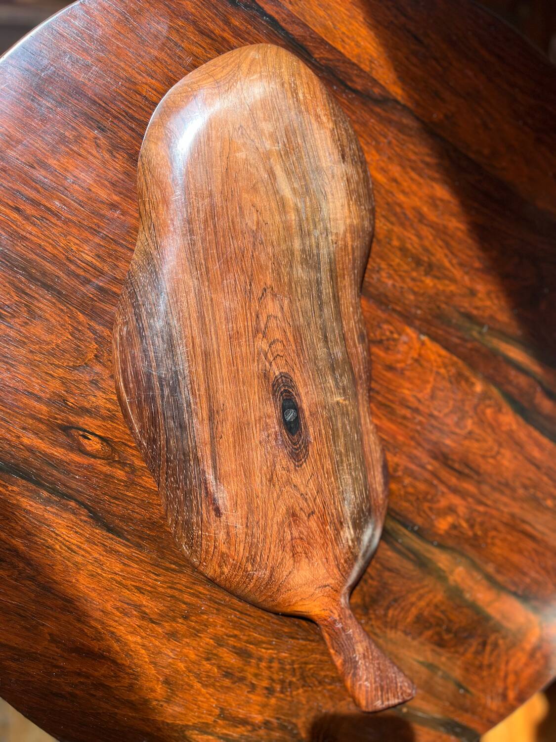 Jean Gillon. Brazil. Rosewood appetizer tray