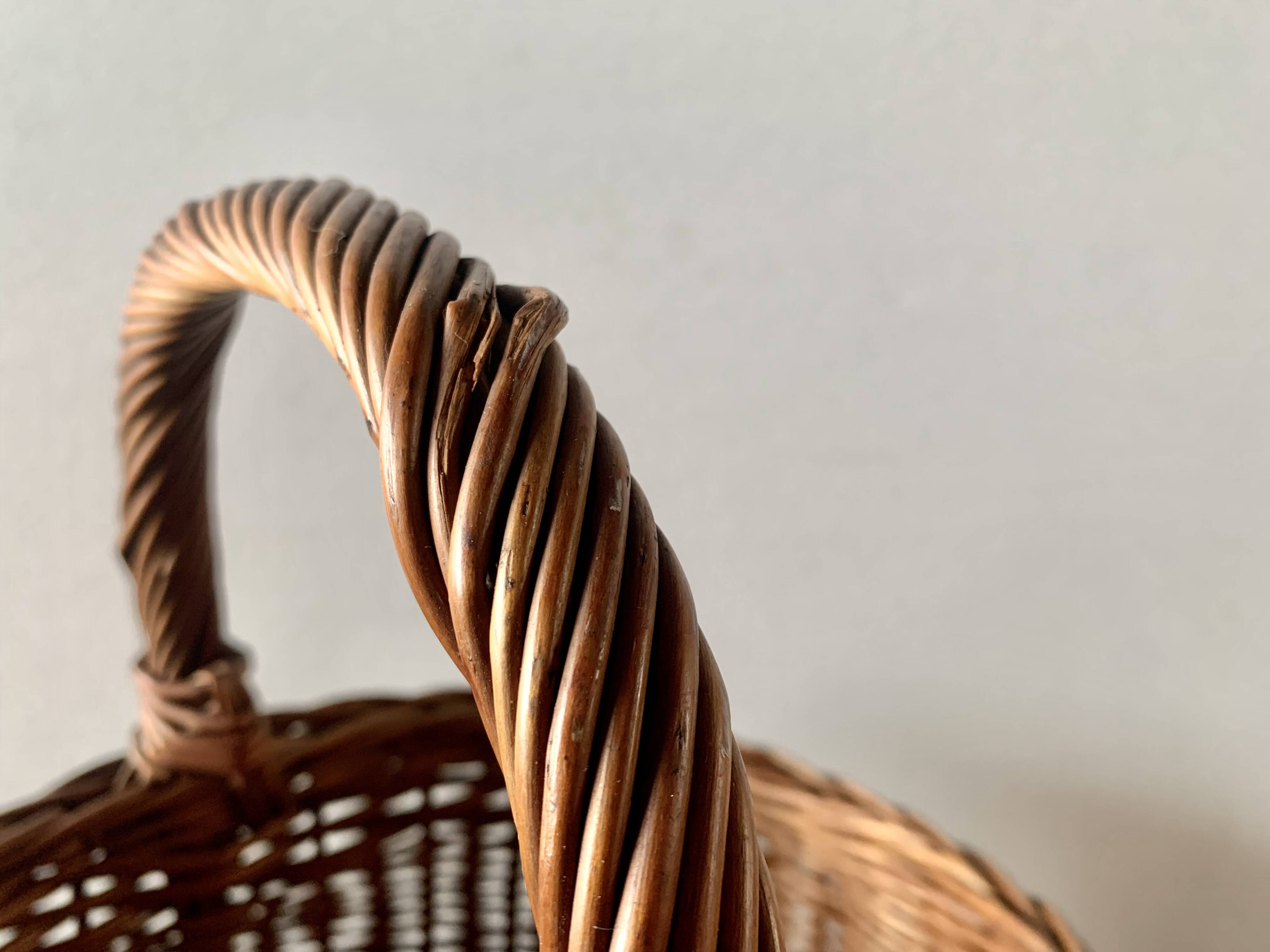 Vintage wicker basket