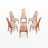 Set of 6 Eva Dining Chairs by Niels Koefoed for Koefoeds Hornslet, 1960s