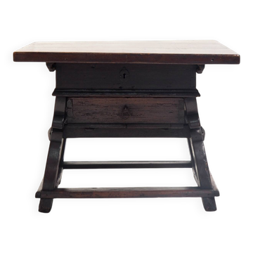 Antique Banker’s Rent Table with Sliding Top, 18th Century