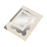 Mini splash asymmetrical mirror