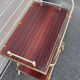 Vintage rolling dessert trolley in red Formica – 1950s/60s
