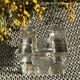 Glass candle holder