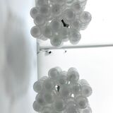 Pair of Mid-Century Murano Bubble Glass chandeliers. Italy 1960s