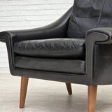 1960s, Danish armchair by Aage Christensen, furniture leather.