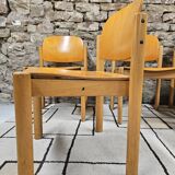 Lot 6 chaises danois empilable 1970 vintage