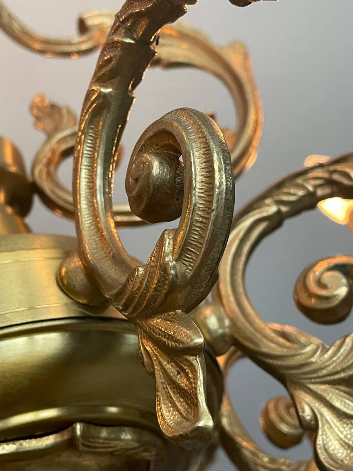 Lustre bronze 8 branches