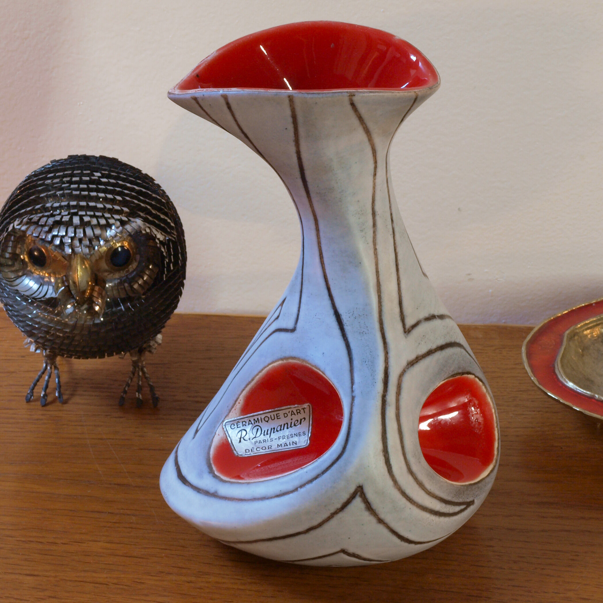 Vase by Robert Dupanier, Fresnes, 50s