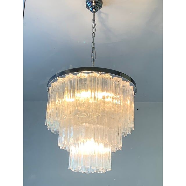 Sputnik chandelier in Murano glass, Mazzega style,