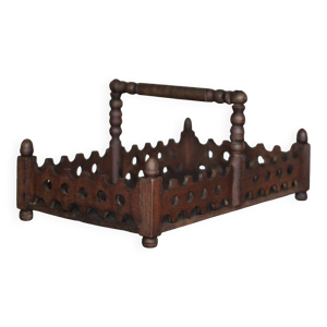 Panier bois vintage,