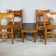 Ensemble de 4 chaises et table basse Maison Regain, France, circa 1970