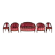 Salon Art Déco par Paul Follot en velours rose , circa 1920