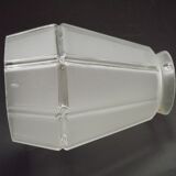 French Vintage Art Deco Replacement Shade With Grooved Abstract Design 0184