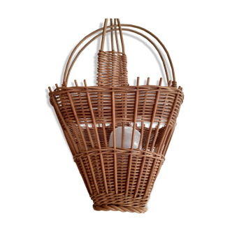 Electrified rattan hanging