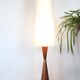 Lampadaire scandinave diabolo teck 1950