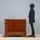 Antique Charles X mahogany commode, Genoa, 19th century