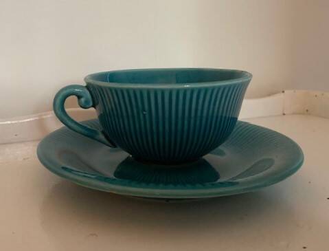 Large Gien cup and saucer