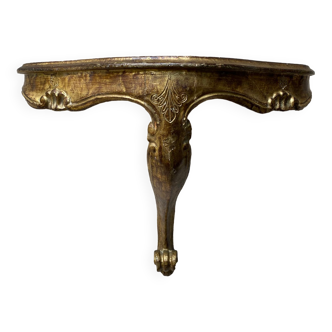 Golden Venetian wall lamp console