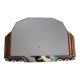Art deco mirror, 77x50 cm