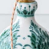 Lampe de table en céramique botanique Delvert Teal Royal Delft, 1970