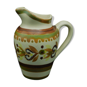 Pitcher / High Creamer HB Quimper - Hearts & Flowers