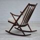 1960s, Danish rocking chair by Frank Reenskaug, model 182, sheepskin.
