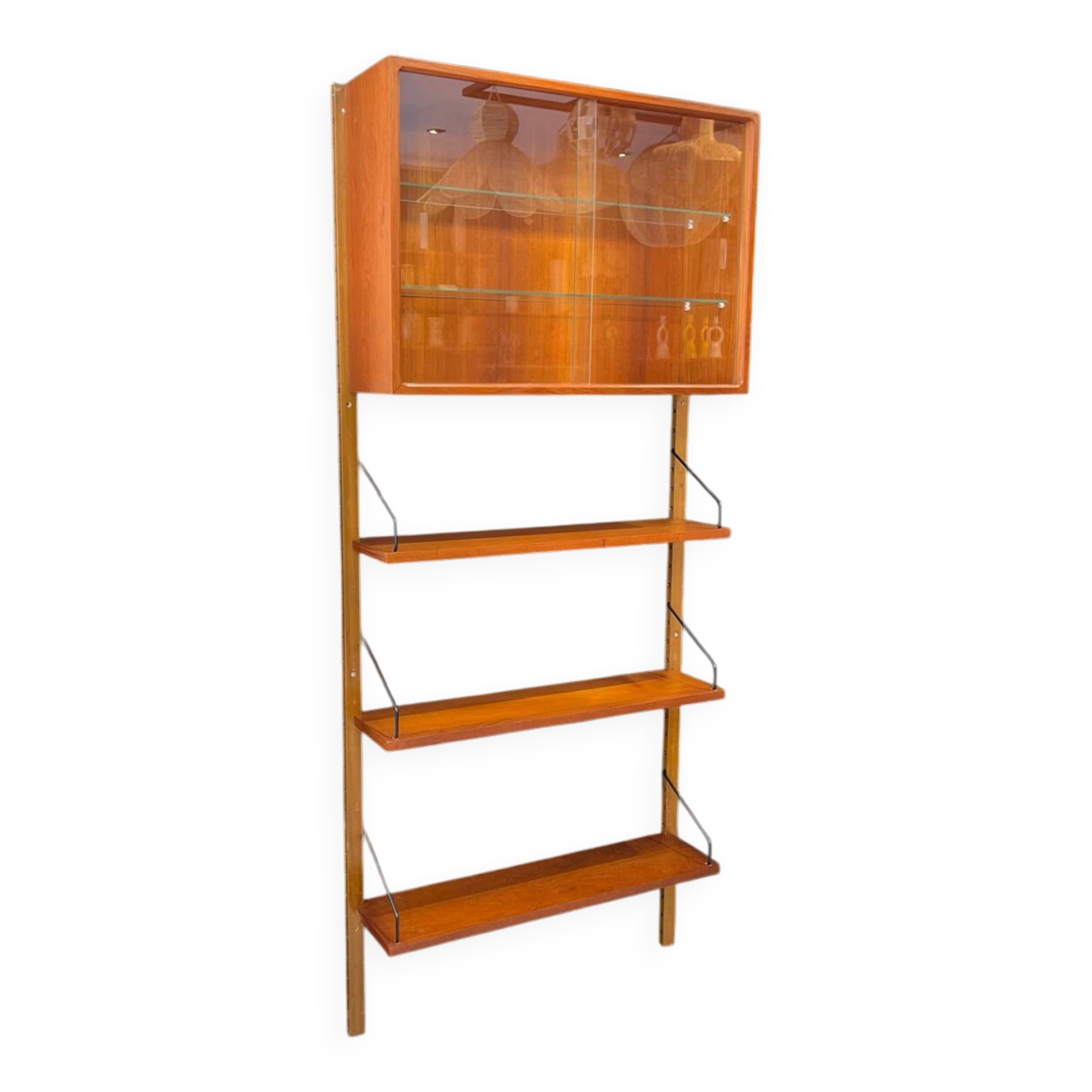 Poul Cadovius wall library in teak 1960s