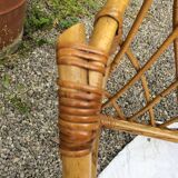 Rattan twin beds