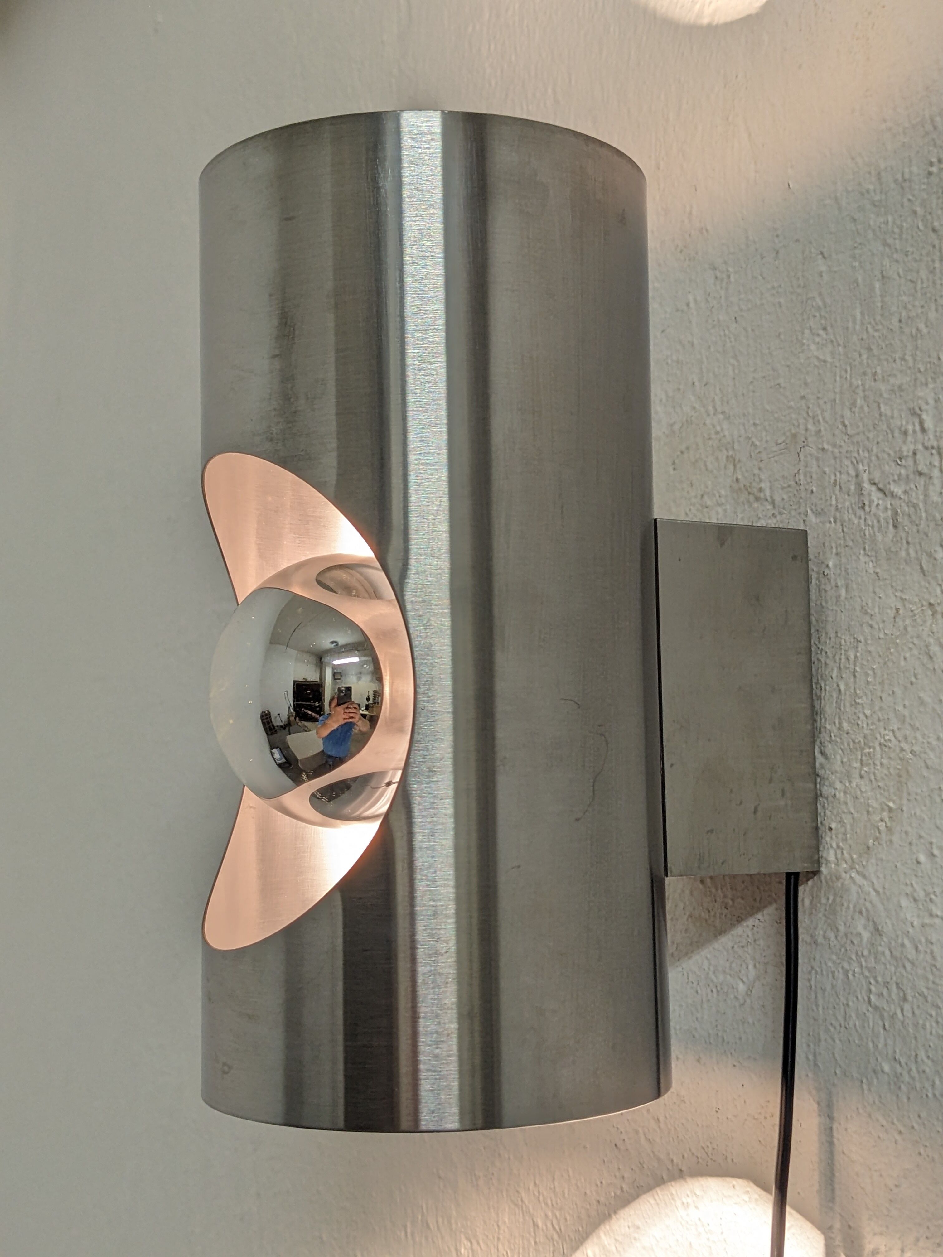 Pair of Space Age wall lamps from the 60s/70s Oxar France