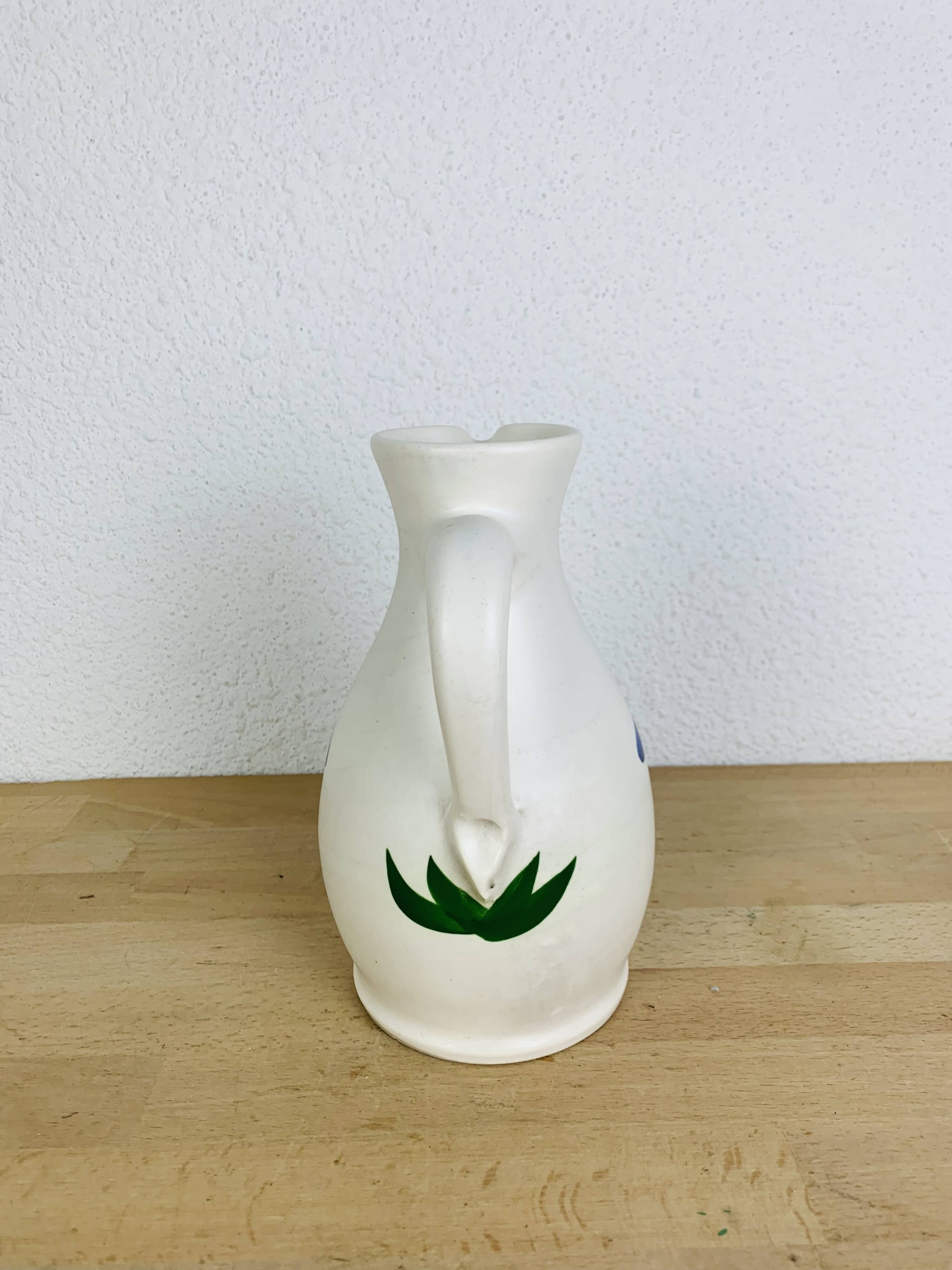 3 vintage ceramic dishes and pitcher from the 50s Poteries du Marais