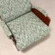 Paire de fauteuils vintage en bois et tissu, design, Italie, années 1960