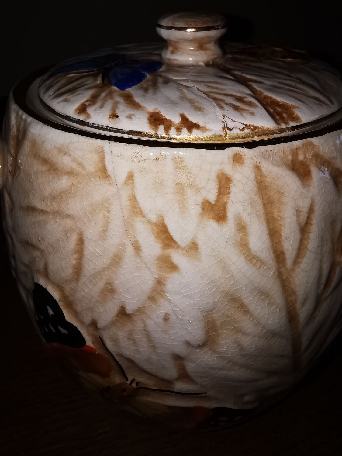 Vintage ceramic candy box