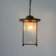 Art Deco ceiling light in brass and glass, 1940s, Germany