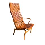 Cognac leather Eva chair by Bruno Mathsson